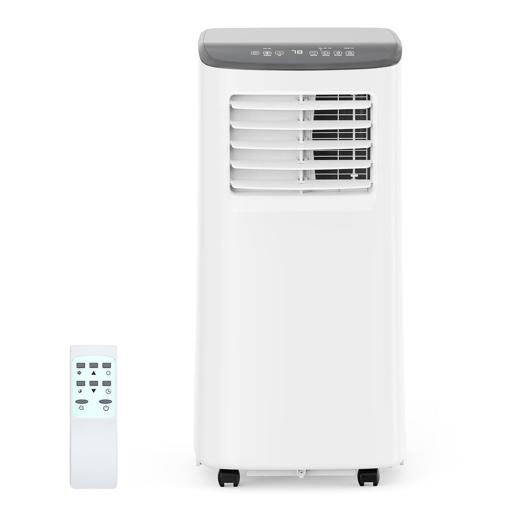 Garvee 8,000 BTU AC Unit, 3-in-1 Portable Air Conditioner with Cooling, Dehumidifier & Fan for Rooms up to 350 sq.ft, Remote Control, Sleep Mode, Timer & Window Kit