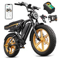 TST Electric Bike for Adults, 1500W Peak Motor 60 Miles Fat Tire Ebike with 48V 15Ah Removable Battery 20" Fat Tire Electric Bike, Dual Suspension，R9