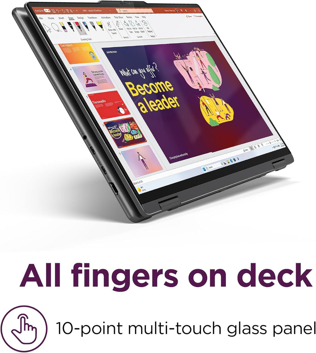 Lenovo Yoga 7i 2-in-1 Business Laptop (16" FHD+ Touchscreen, Intel Ultra 7 155U (Beat i7-1355U), 16GB DDR5 RAM, 1TB SSD) Backlit, Fingerprint Reader, FHD IR Webcam, Thunderbolt 4, Win 11 Home, AI PC