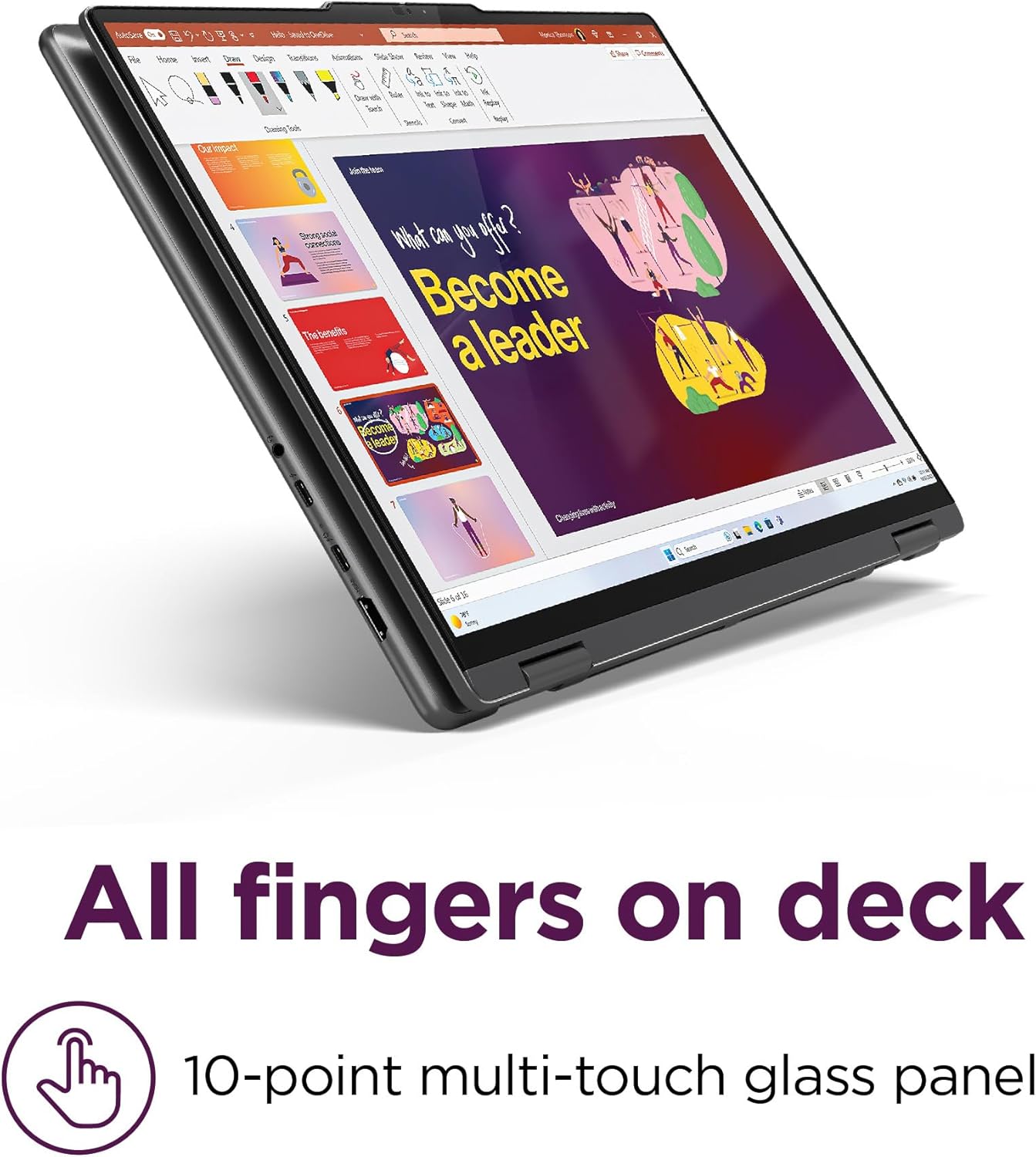 Lenovo Yoga 7i 2-in-1 Business Laptop (16" FHD+ Touchscreen, Intel Ultra 7 155U (Beat i7-1355U), 16GB DDR5 RAM, 1TB SSD) Backlit, Fingerprint Reader, FHD IR Webcam, Thunderbolt 4, Win 11 Home, AI PC