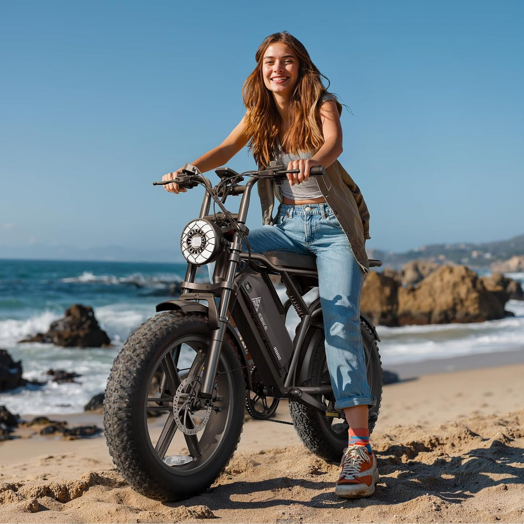 TST Electric Bike for Adults 1500W Peak 20" Fat Tire All-Terrain E-Bike 60/110 Miles Electric Dirt Bike - 48V 15/25 AH Battery Tested to UL 2849 Powered Electric Bicycle