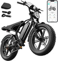 TST Electric Bike for Adults 1500W Peak 20" Fat Tire All-Terrain E-Bike 60/110 Miles Electric Dirt Bike - 48V 15/25 AH Battery Tested to UL 2849 Powered Electric Bicycle