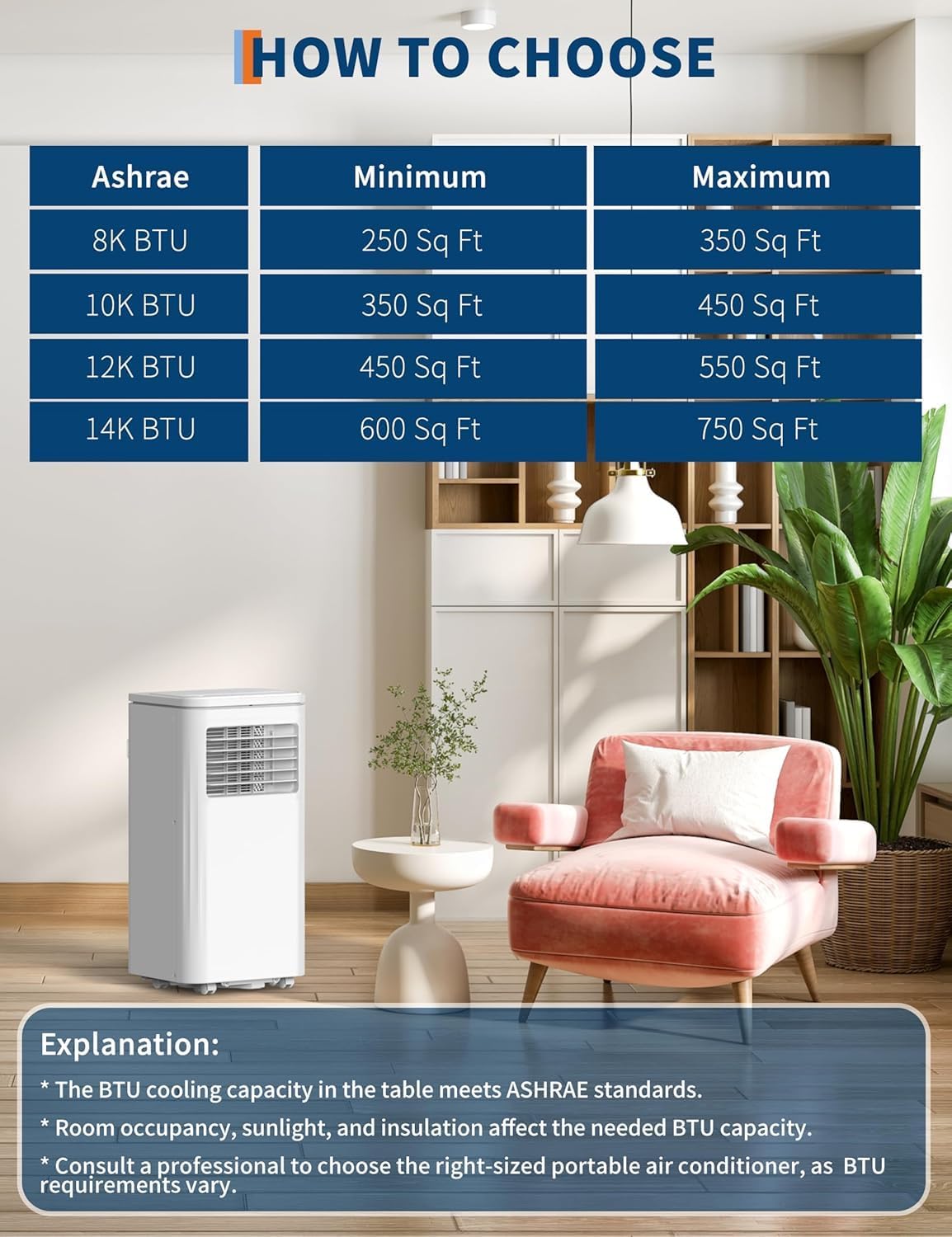 Garvee 8,000 BTU AC Unit, 3-in-1 Portable Air Conditioner with Cooling, Dehumidifier & Fan for Rooms up to 350 sq.ft, Remote Control, Sleep Mode, Timer & Window Kit