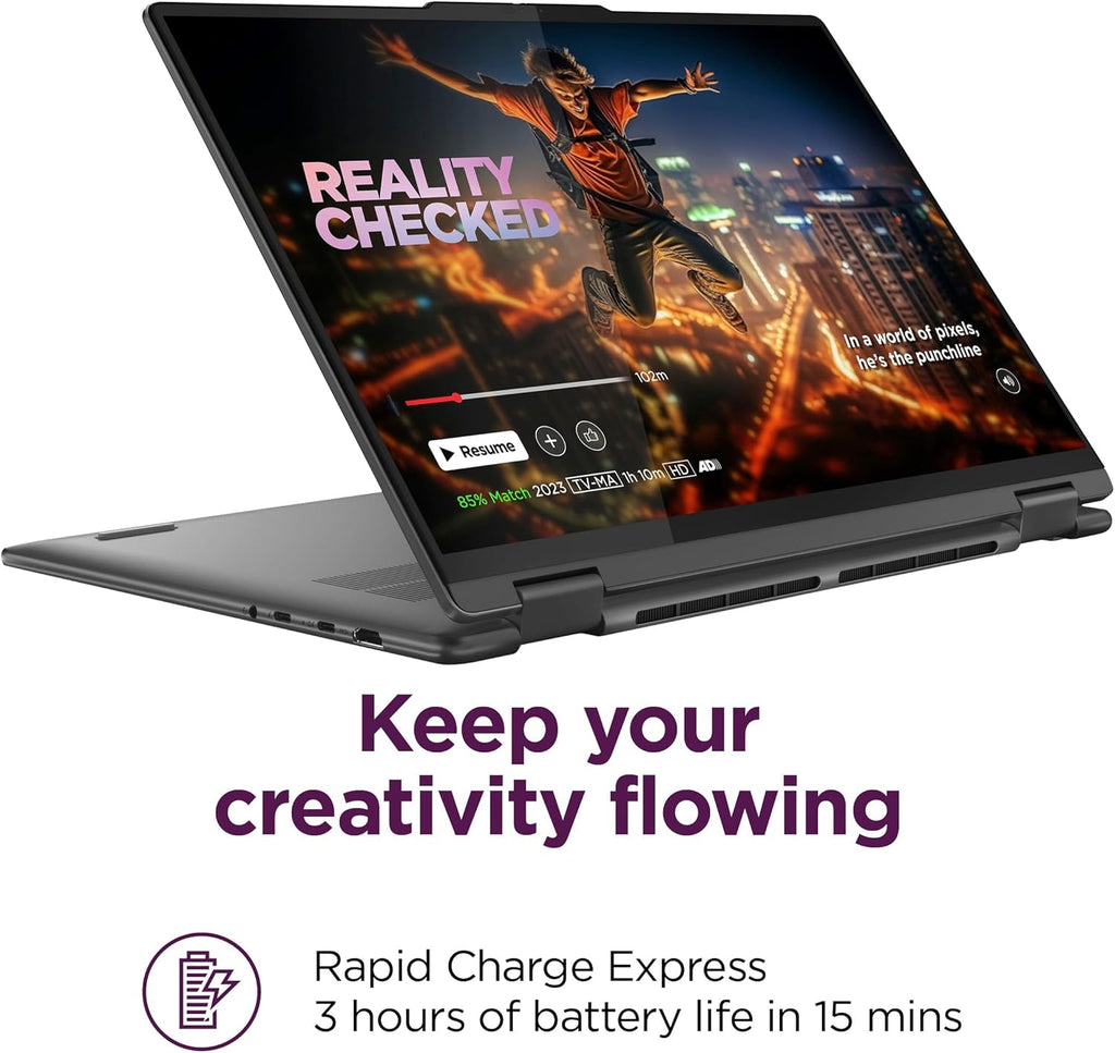 Lenovo Yoga 7i 2-in-1 Business Laptop (16" FHD+ Touchscreen, Intel Ultra 7 155U (Beat i7-1355U), 16GB DDR5 RAM, 1TB SSD) Backlit, Fingerprint Reader, FHD IR Webcam, Thunderbolt 4, Win 11 Home, AI PC