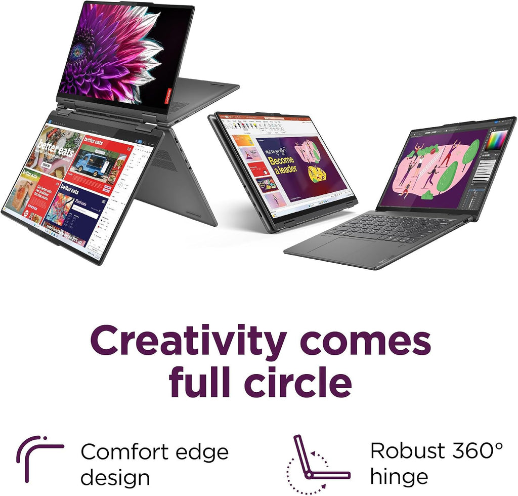 Lenovo Yoga 7i 2-in-1 Business Laptop (16" FHD+ Touchscreen, Intel Ultra 7 155U (Beat i7-1355U), 16GB DDR5 RAM, 1TB SSD) Backlit, Fingerprint Reader, FHD IR Webcam, Thunderbolt 4, Win 11 Home, AI PC