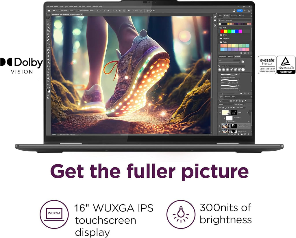 Lenovo Yoga 7i 2-in-1 Business Laptop (16" FHD+ Touchscreen, Intel Ultra 7 155U (Beat i7-1355U), 16GB DDR5 RAM, 1TB SSD) Backlit, Fingerprint Reader, FHD IR Webcam, Thunderbolt 4, Win 11 Home, AI PC